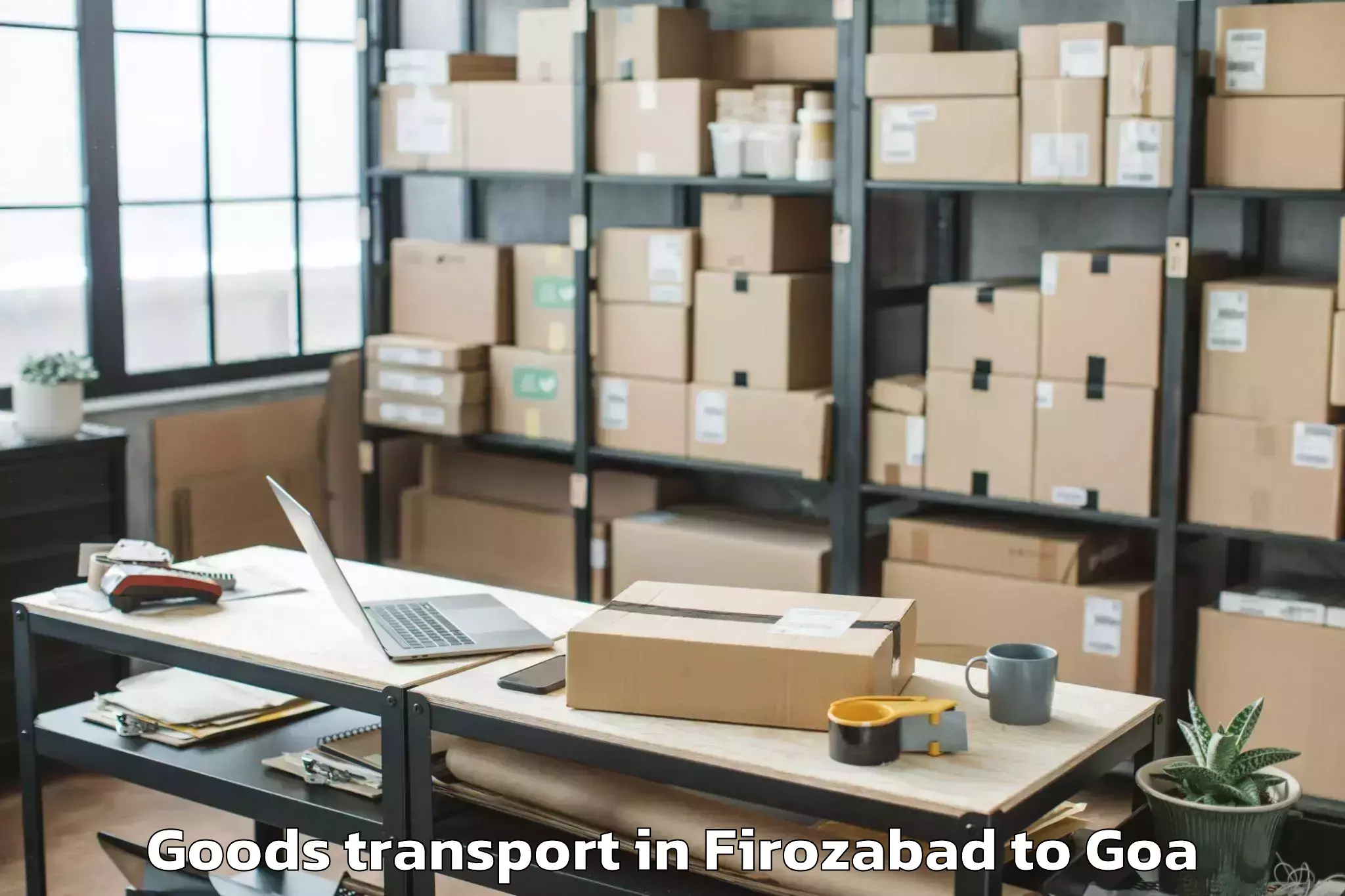 Affordable Firozabad to Quepem Goods Transport